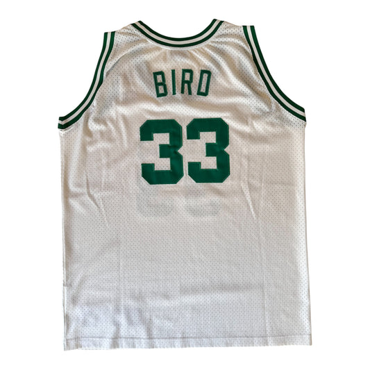 Larry Bird #33 – Boston Celtics (Édition Champion, Blanc)