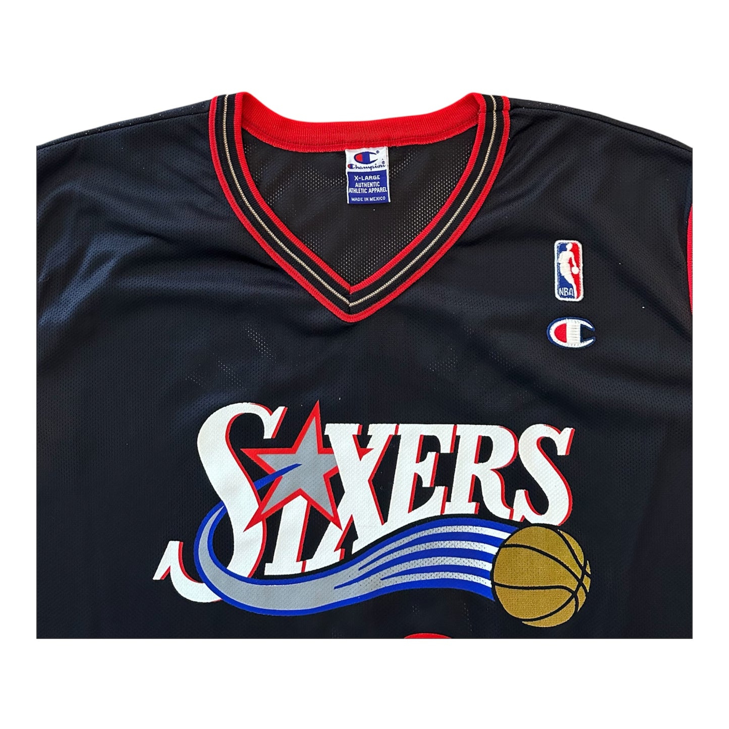 Maillot Allen Iverson #3 – Philadelphia 76ers (Champion, Taille 48 / XL)