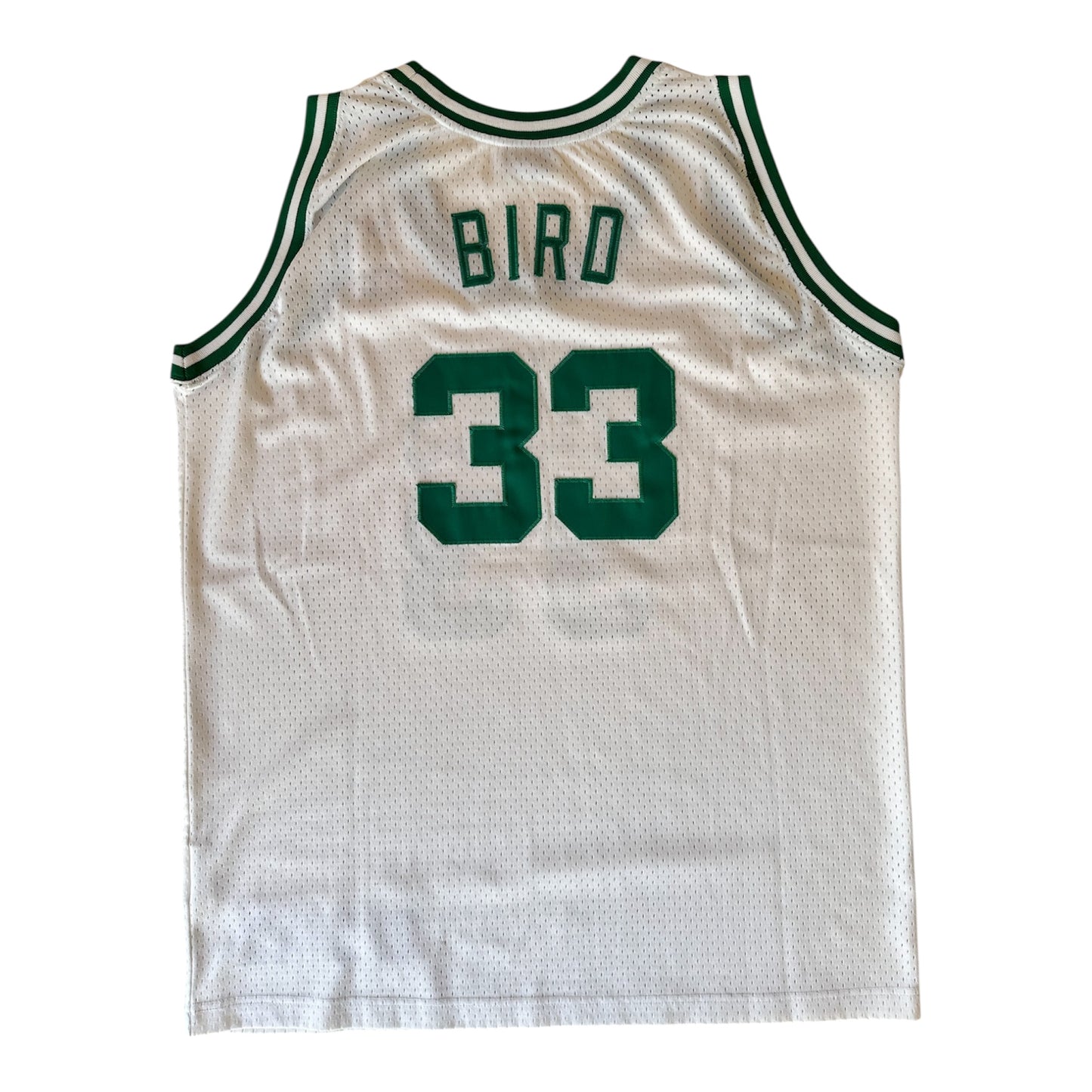 Larry Bird #33 – Boston Celtics (Édition Champion, Blanc)