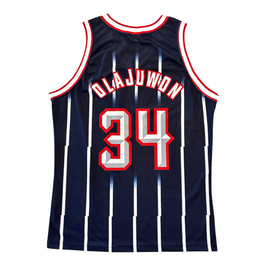 Maillot Hakeem Olajuwon #34 – Houston Rockets (Champion, pinstripes)