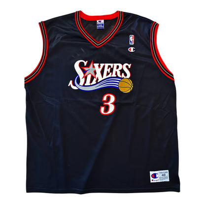 Maillot Allen Iverson #3 – Philadelphia 76ers (Champion, Taille 48 / XL)