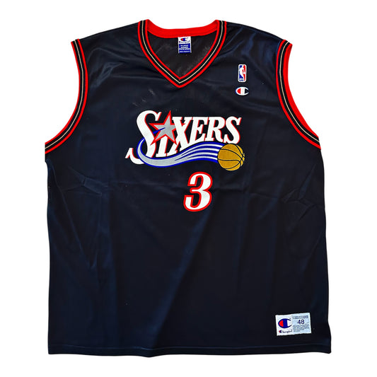 Maillot Allen Iverson #3 – Philadelphia 76ers (Champion, Taille 48 / XL)