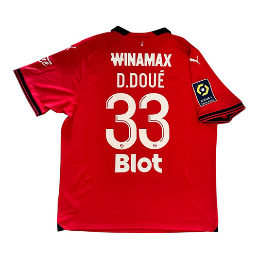 Maillot Stade Rennais D.Doué #33 – Saison 2022-2023 (Domicile)